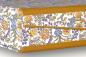 Preview: Archival box "Otti", flowers yellow - blue, handmade box